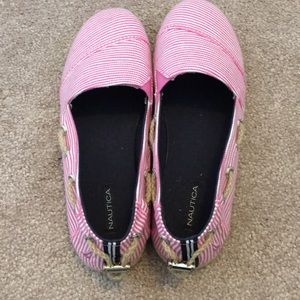 Nautica slip on boat shoes